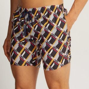 Fendi Mania Logo-Print Swim Shorts